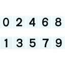緑十字 差し込み式数字札(両面連番セット) 0〜9 5枚組 KS−B札(2)黒 100×100mm 1組 (228023)