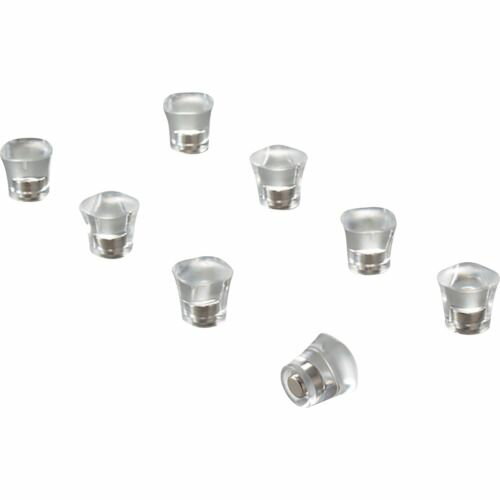 緑十字　強磁力マグネット（ピン型タイプ）　透明のみ／8個組　MG−785−T　12Φ×13mm　1組 (316033)