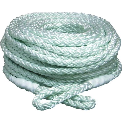 まつうら 電動ウインチ用ナイロンクロスロープ（8打ち） 16mmΦ×100m 両端アイ加工 1巻 (NR8CROSS16100)