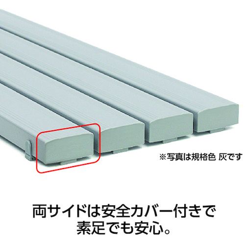 テラモト　抗菌安全スノコ（完成品）400×1800mm　緑　1枚 (MR0933141)