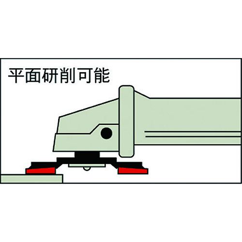 福祉用具のバリューケアの【期間限定!対象商品P2〜20倍】 TRUSCO　GPトップフラット　アランダム　＃80　Φ100　10枚入　1箱 (GPF100A80)｜アングル2