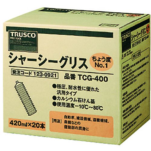 【期間限定!対象商品P2〜20倍】 TRUSCO　箱売り　シャーシーグリス　＃1　420ml　2...