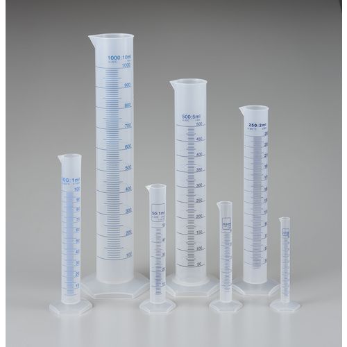 【期間限定!対象商品P2〜20倍】 TRUSCO　メスシリンダー　500ml　青目盛付　PP製　1個 (MS500)