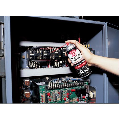 福祉用具のバリューケアの【期間限定!対象商品P2〜20倍】 KURE　電気・電子パーツ洗浄剤　クイックドライクリーナー　430ml　1本 (NO1419)｜アングル2