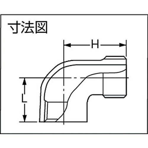 【期間限定!対象商品P2〜20倍】 inoc　ストリートエルボ　1個 (304SL32A) valuecare-10261745 福祉用具のバリューケア サンプル画像2
