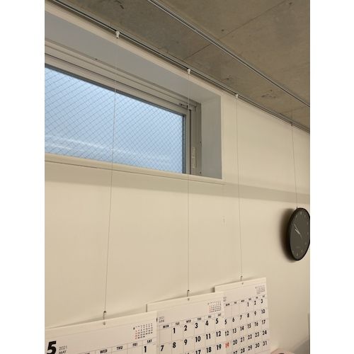 TRUSCO　ピクチャーレール用　フック付きワイヤー　1．5ΦX1M　1本 (TMCY1510)