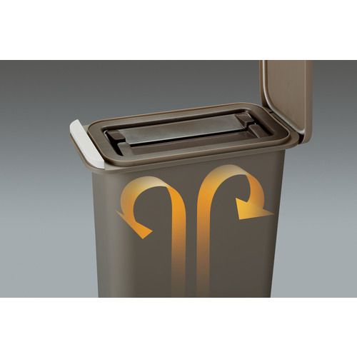 【全商品 ポイント10倍中】 RISU H&H 開けても防臭ペール20SN ブラウン 1個 (GBED009) [3]