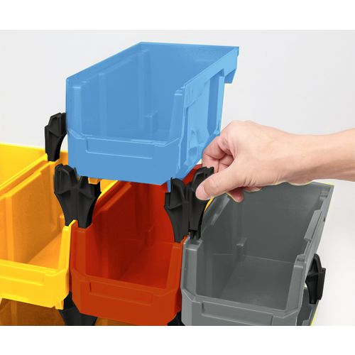【期間限定!対象商品P2〜20倍】 TRUSCO　スタッキングコンテナ　0．8L　ブルー　1...