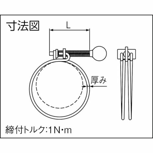 【期間限定!対象商品P2〜20倍】 TRUSCO　指ネジ式ワイヤバンド　締付径28〜33mm　1...