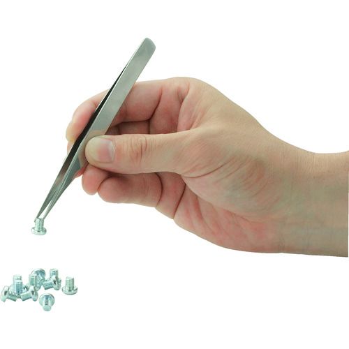 福祉用具のバリューケアの【期間限定!対象商品P2〜20倍】 TRUSCO　ステンレス製ピンセット　125mm　直型　1本 (TSP25)｜アングル3