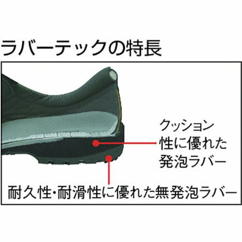 【期間限定!対象商品P2〜20倍】 ミドリ安全　ラバーテック中編上靴　26．0cm　1足 ...