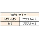 TRUSCO ナベ頭組込ネジ 三価白P−3 サイズM4X6 57本入 1PK (B750-0406) 3