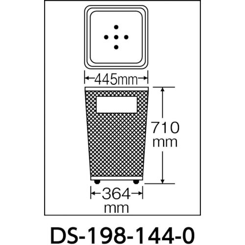テラモト グランド440角ステン14 1台 (DS-198-144-0) [2]