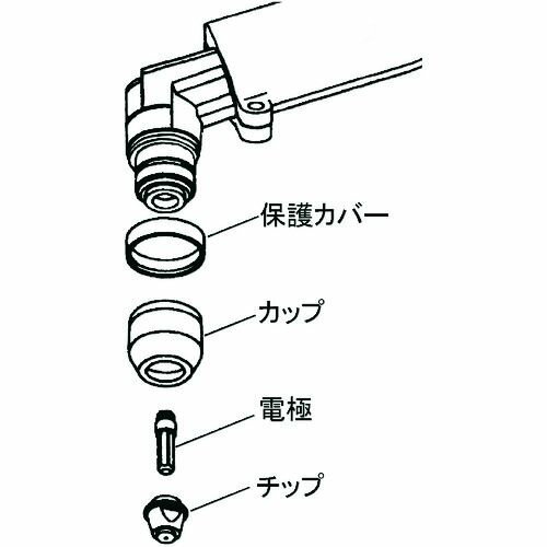 【SS限定 38万商品以上10%OFF】 DAIHEN　プラズマ切断用チップ　15A　1個 (H1002F01)