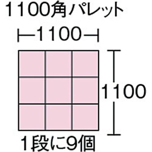 福祉用具のバリューケアの【期間限定!対象商品P2〜20倍】 サンコー　TP規格コンテナー　200807　TP331B　ライトグレー　1個 (SKTP331BGLL)｜アングル2