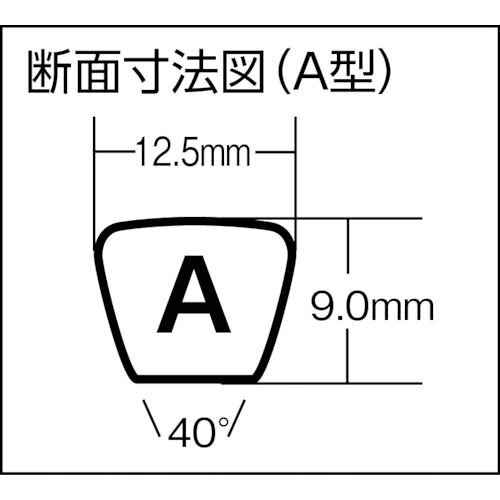【期間限定!対象商品P2〜20倍】 三ツ星　標準型VベルトA型　呼び番号98インチ　1個...