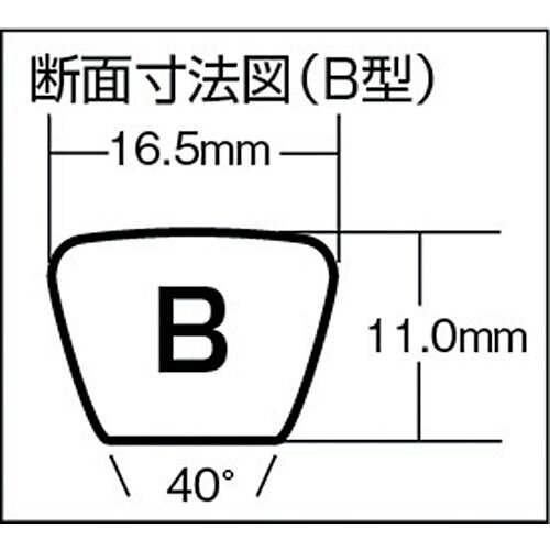【期間限定!対象商品P2〜20倍】 三ツ星　標準型VベルトB型　呼び番号92インチ　1個...