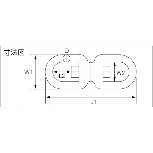 【期間限定!対象商品P2〜20倍】 TRUSCO　ステンレス　スイベル　線径3mm　1個 (TRMS3)