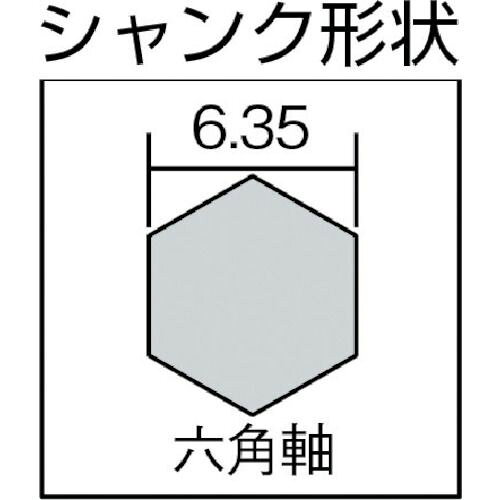 スターエム　サイディング用下穴錐　刃径2．5mm　シャンク径6．35mm　1本 (75SD025)