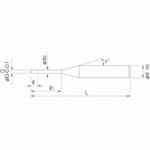 【期間限定!対象商品P2〜20倍】 NS　小型高硬度加工用ドリル　MSDH　Φ0．45X4．5　1本 (MSDH0.45X4.5)