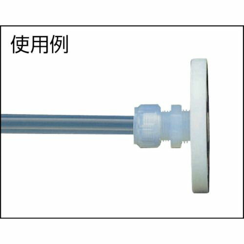 【期間限定!対象商品P2〜20倍】 フロンケミカル　フッ素樹脂（PTFE）フランジ　25A×5K×RC3／8　1個 (NR1405019)