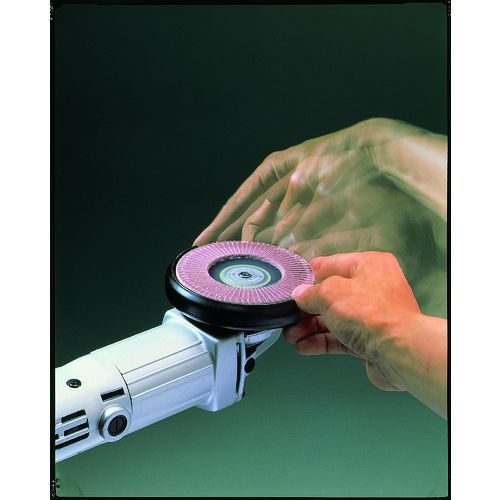 NRS　ペーパー多羽根ホイル　ワンタッチPホイル　100×M10　A60　72枚羽根　10枚 (OPW10072A60)