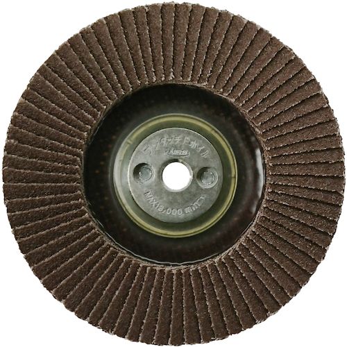 NRS　ペーパー多羽根ホイル　ワンタッチPホイル　100×M10　A60　72枚羽根　10枚 (OPW10072A60)