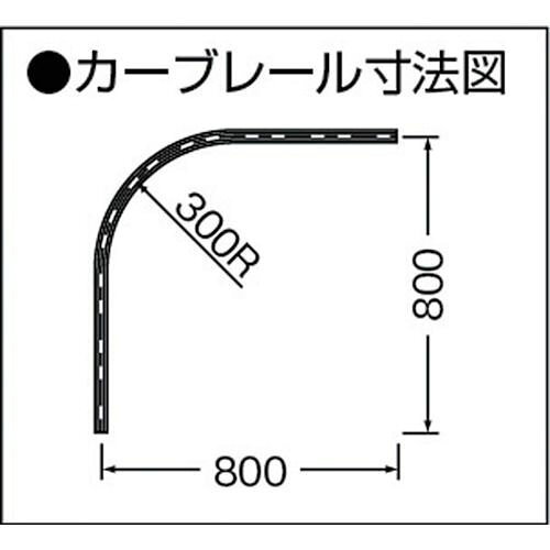 【期間限定!対象商品P2〜20倍】 岡田　カーテンレール　D30カーブレール800×800×30...