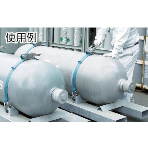 【期間限定!対象商品P2〜20倍】 KITO　ベルトラッシング　ラチェットバックル式　3...