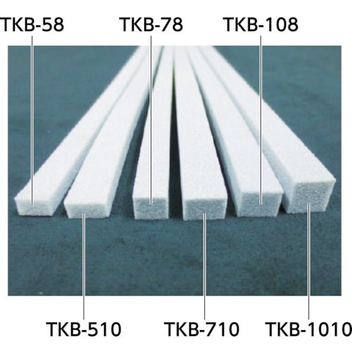 【期間限定!対象商品P2〜20倍】 TRUSCO　角バッカー　5mmX8mmX1mテープ付　（100本入）　1箱 (TKB58T)
