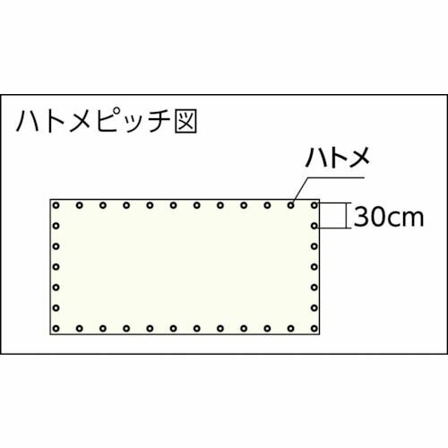 【期間限定!対象商品P2〜20倍】 TRUSCO　ライトクリアメッシュシート　幅1．8mX長さ3．6m　クリア　1枚 (LCM1836TM) 2