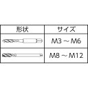 ヤマワ チタンコーティング通り穴用スパイラルタップ AU＋SL P3 M12X1．25 1本 (AU+SL-P3-M12X1.25) 2