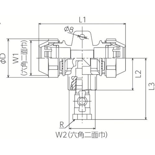 福祉用具のバリューケアの【期間限定!対象商品P2〜20倍】 TBC　ライトエアー　バルブ付メスチーズ　1個 (AIR20FTV)｜アングル2