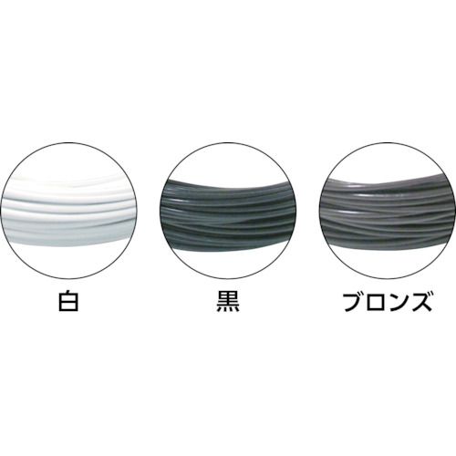 【期間限定!対象商品P2〜20倍】 TRUSCO　カラー針金　ビニール被覆タイプ　ブラッ...