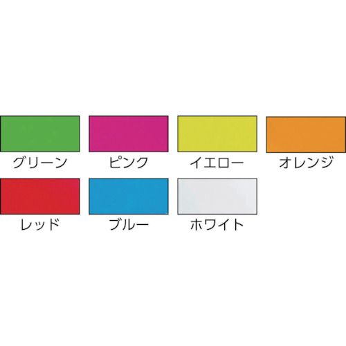 TRUSCO　蛍光ラインテープ25mmx10m　グリーン　1巻 (TLK2510GN)