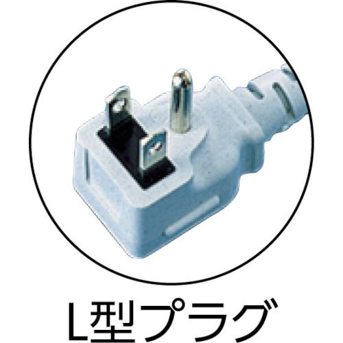 SANWA　工事物件タップ　抜け止めコンセント　6個口　L型　ケーブル長3m　1個 (TAPK6L3)