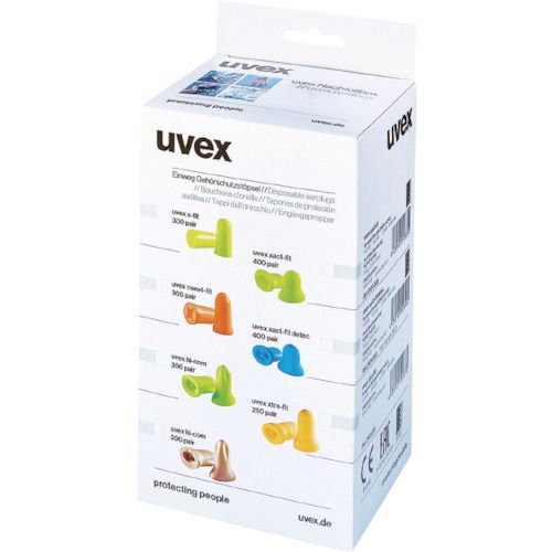 【SS限定 38万商品以上10%OFF】 UVEX　防音保護具耳栓com4−fit　300組入　1箱 (211...