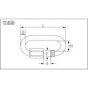 PEGUET MR クイックリンク スチール製 オーバル 2．5mm 1個 (MRNZ02.5) 2