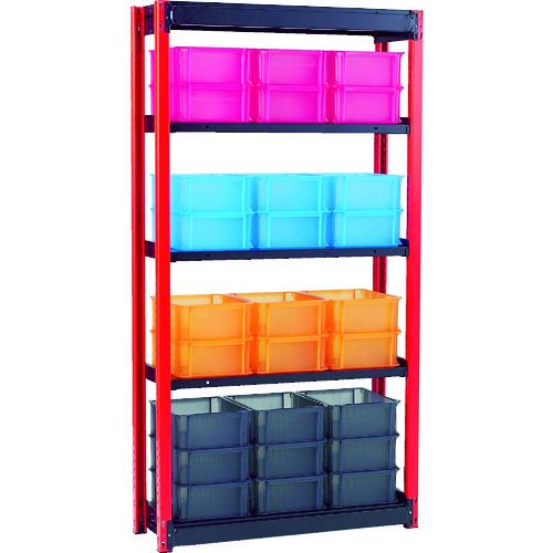 【期間限定!対象商品P2〜20倍】 TRUSCO　スケルトンカラーコンテナ　6L　赤　1個 (...