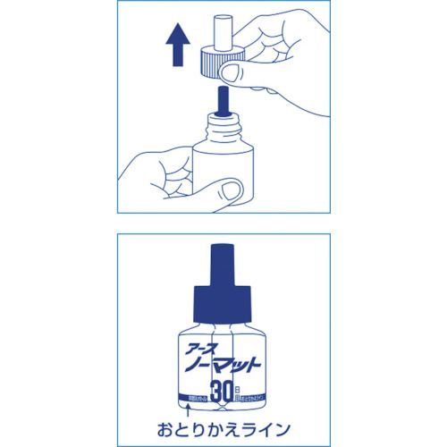 【期間限定!対象商品P2〜20倍】 アース　ノーマット　取替えボトル60日用微香性　2...