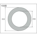 TRUSCO ガスケット フランジ内パッキン 10K 15A 厚み1．5mm 1枚 (TFPU-10K15A-15)