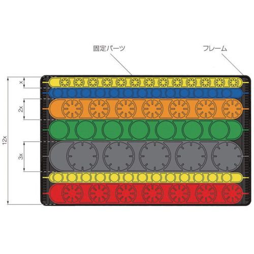 【期間限定!対象商品P2〜20倍】 rose　システムボード　フレーム　底あり　1個 (SBA) 2