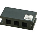 光 ラバーブロック 大 40×65×125mm 黒 1個 (GSM461)