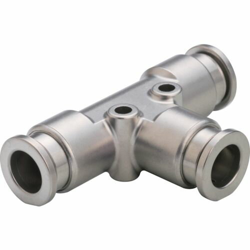 Rakuten - 【期間限定!対象商品P2〜20倍】 PISCO　耐腐蝕用SUS316ワンタッチ継手　チューブフィッティングSUS316　ユニオンティー　1個 (SSPE8)