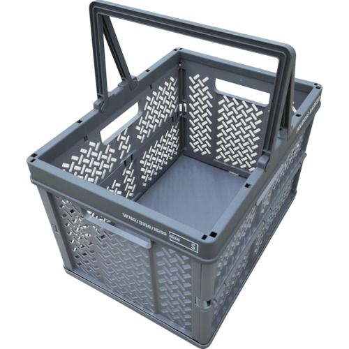 TENMA 折りたたみバスケット ハンドル付きS 1個 (811000812)