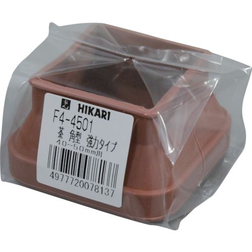 光 フリーサイズイスゴム 茶角40-50用 1個 (F44501)