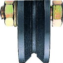 ヨコヅナ 鉄重量戸車 車のみ 105mm V 1個 (JHP1055)