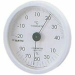 特長:●シンプルなデザインと見やすい表示板がモダンな印象を与える温湿度計です。 用途:●お部屋のインテリアとしても最適です。 仕様:●測定温度範囲(℃)：-20〜40●温度最小表示(℃)：10〜90●温度(℃)最小表示：1●湿度(%rh)最小目盛：5●寸法(mm)：φ130×(D)30 仕様2:●壁掛け型 材質／仕上:●本体材質：ABS樹脂＋ガラス(透明板)特長:●シンプルなデザインと見やすい表示板がモダンな印象を与える温湿度計です。 用途:●お部屋のインテリアとしても最適です。 仕様:●測定温度範囲(℃)：-20〜40●温度最小表示(℃)：10〜90●温度(℃)最小表示：1●湿度(%rh)最小目盛：5●寸法(mm)：φ130×(D)30 仕様2:●壁掛け型 材質／仕上:●本体材質：ABS樹脂＋ガラス(透明板)