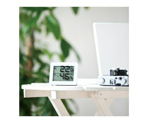【期間限定!対象商品P2〜20倍】 デジタル温湿度計 ホワイト DO01WH 1個
