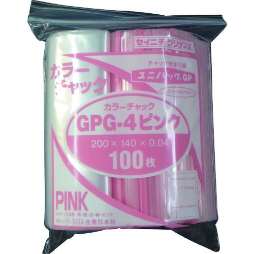 特長:●カラフルなチャックで商品の仕分けに最適です。 仕様:●厚さ(mm)：0.04●縦(mm)：200●色：透明ピンク●横(mm)：140 仕様2:●100枚入り1袋×30●厚さ：0.04mm特長:●カラフルなチャックで商品の仕分けに最適です。 仕様:●厚さ(mm)：0.04●縦(mm)：200●色：透明ピンク●横(mm)：140 仕様2:●100枚入り1袋×30●厚さ：0.04mm